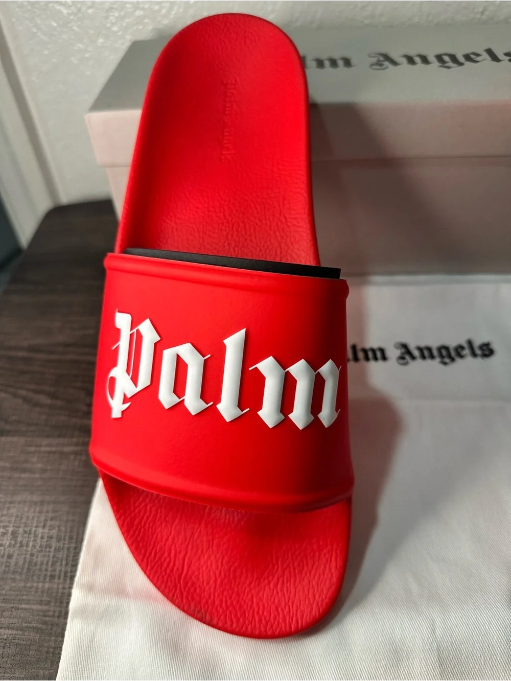 Palm Angels bold red